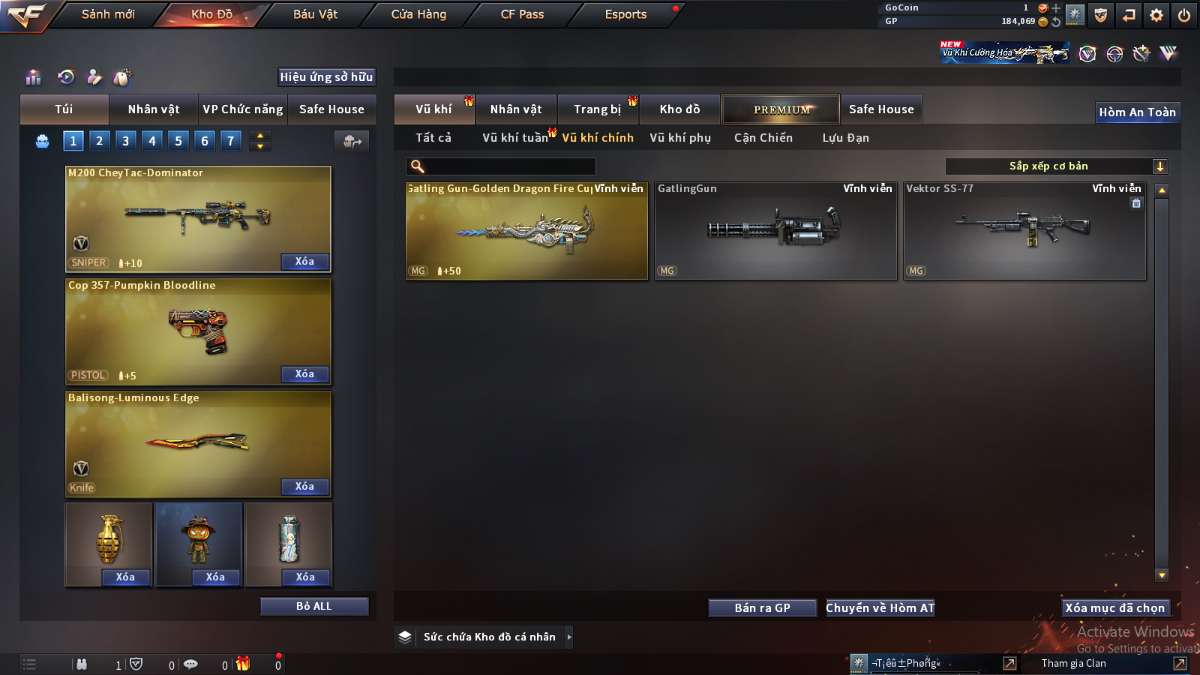 shop acc cf uy tin gia re